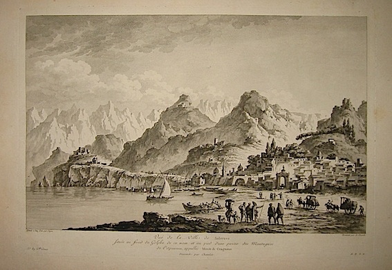 De Ghendt E.J.N. Vue de la Ville de Salernes... 1783 Parigi